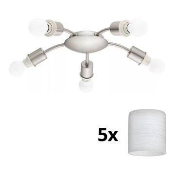 Eglo - LED Lampa sufitowa MY CHOICE 5xE14/4W/230V matowy chrom/biały