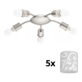 Eglo - LED Lampa sufitowa MY CHOICE 5xE14/4W/230V matowy chrom/biały