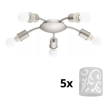 Eglo - LED Lampa sufitowa MY CHOICE 5xE14/4W/230V matowy chrom/biały