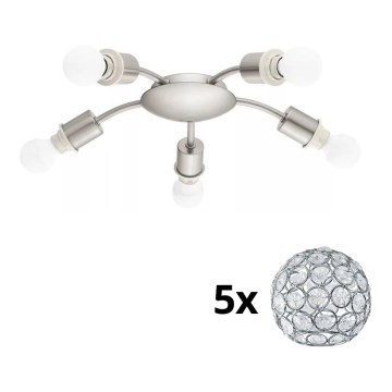 Eglo - LED Lampa sufitowa MY CHOICE 5xE14/4W/230V matowy chrom