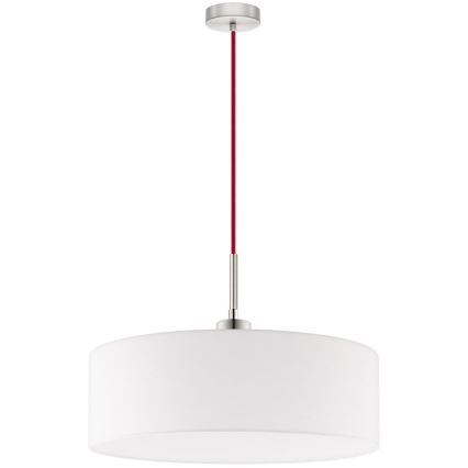 Eglo - LED lampa wisząca na lince TUNJA 1xE27/60W/230V biała