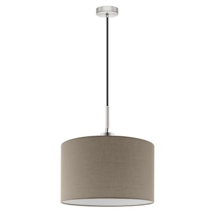 Eglo - LED Lampa wisząca na lince TUNJA 1xE27/60W/230V taupe