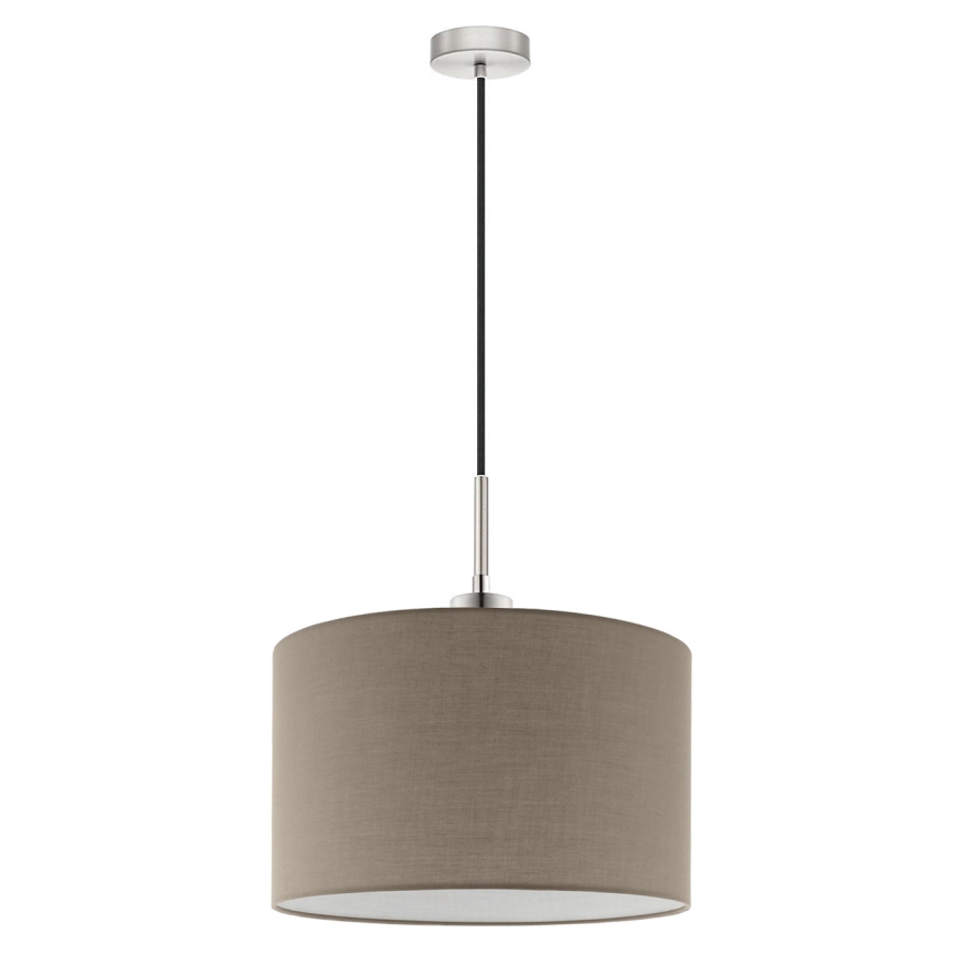 Eglo - LED Lampa wisząca na lince TUNJA 1xE27/60W/230V taupe