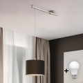 Eglo - LED Lampa wisząca na linku CALCENA 1xE27/60W/230V chrom/brąz