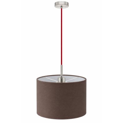 Eglo - LED lampa wisząca na przewodzie TUNJA 1xE27/60W/230V śr. 20 cm brązowa/czerwona