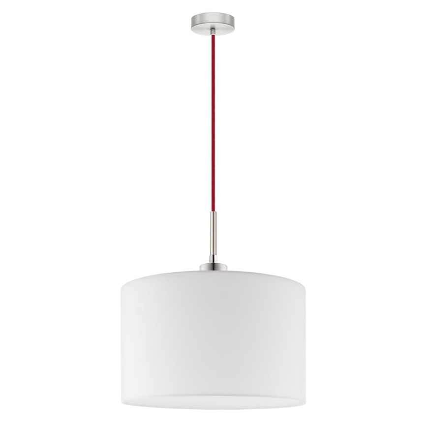Eglo - Lampa wisząca LED na linkę TUNJA 1xE27/60W/230V biała