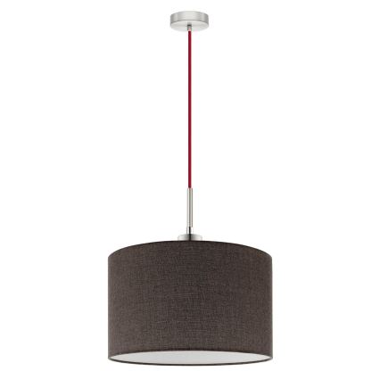 Eglo - Lampa wisząca LED na linkę TUNJA 1xE27/60W/230V brązowa