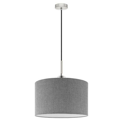 Eglo - Lampa wisząca na linkę TUNJA 1xE27/60W/230V szara