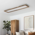 Eglo - LED Natynkowy panel SALOBRENA-RW WOOD LED/34W/230V 2700/4000K 124x34 cm brązowy