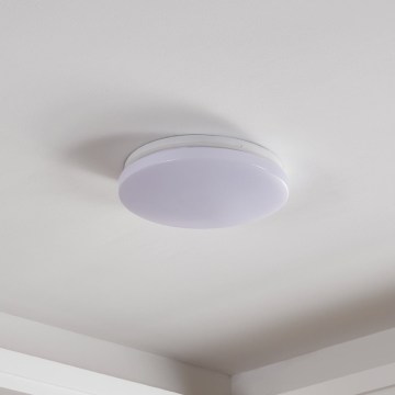 Eglo - LED oprawa sufitowa do łazienki z czujnikiem ruchu i zmierzchu LED/18W/230V Ø 31 cm IP54 biała