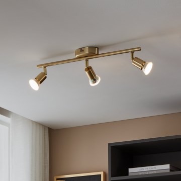 Eglo - LED Oświetlenie punktowe 3xGU10/2,8W/230V 3000K złoty