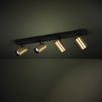 Eglo - LED Oświetlenie punktowe 4xGU10/4,5W/230V 3000K czarne/złote