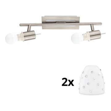 Eglo - LED Oświetlenie punktowe MY CHOICE 2xE14/4W/230V matowy chrom/biały