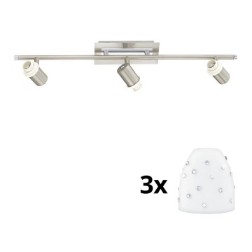 Eglo - LED Oświetlenie punktowe MY CHOICE 3xE14/40W/230V matowy chrom/biały