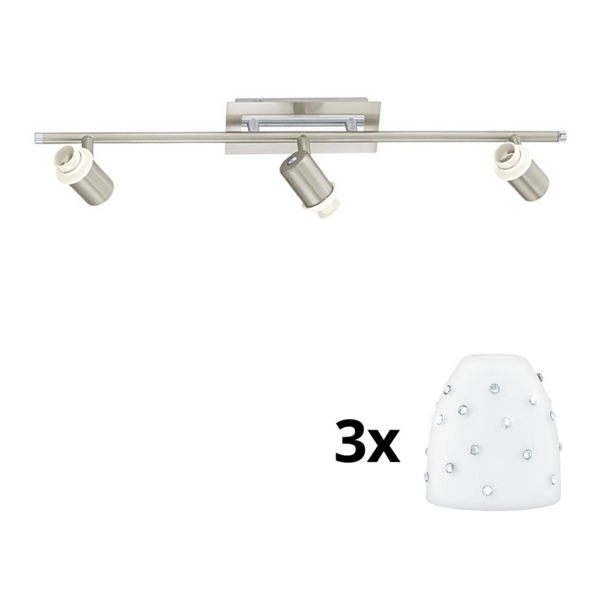 Eglo - LED Oświetlenie punktowe MY CHOICE 3xE14/40W/230V matowy chrom/biały