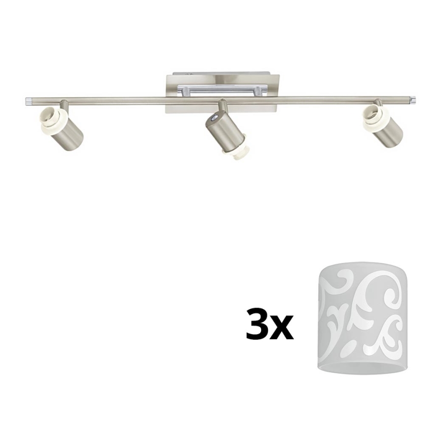 Eglo - LED Oświetlenie punktowe MY CHOICE 3xE14/40W/230V matowy chrom/biały