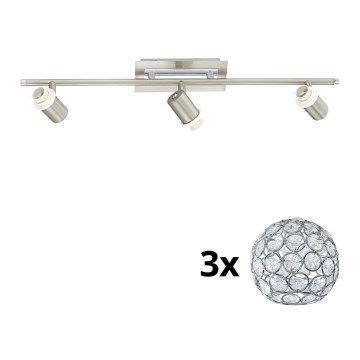Eglo - LED Oświetlenie punktowe MY CHOICE 3xE14/40W/230V matowy chrom
