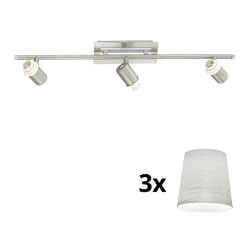 Eglo - LED Oświetlenie punktowe MY CHOICE 3xE14/40W/230V matowy chrom/kremowy