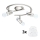 Eglo - LED Oświetlenie punktowe MY CHOICE 3xE14/4W/230V  matowy chrom/biały
