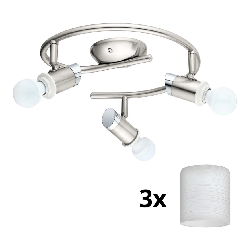 Eglo - LED Oświetlenie punktowe MY CHOICE 3xE14/4W/230V  matowy chrom/biały