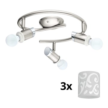 Eglo - LED Oświetlenie punktowe MY CHOICE 3xE14/4W/230V  matowy chrom/biały