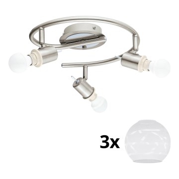 Eglo - LED Oświetlenie punktowe MY CHOICE 3xE14/4W/230V matowy chrom/biały