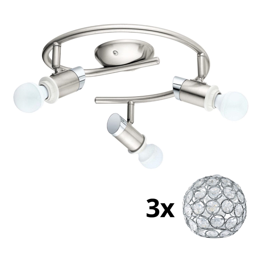 Eglo - LED Oświetlenie punktowe MY CHOICE 3xE14/4W/230V  matowy chrom