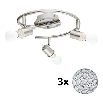 Eglo - LED Oświetlenie punktowe MY CHOICE 3xE14/4W/230V matowy chrom