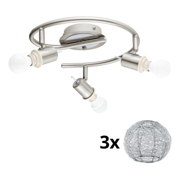 Eglo - LED Oświetlenie punktowe MY CHOICE 3xE14/4W/230V matowy chrom