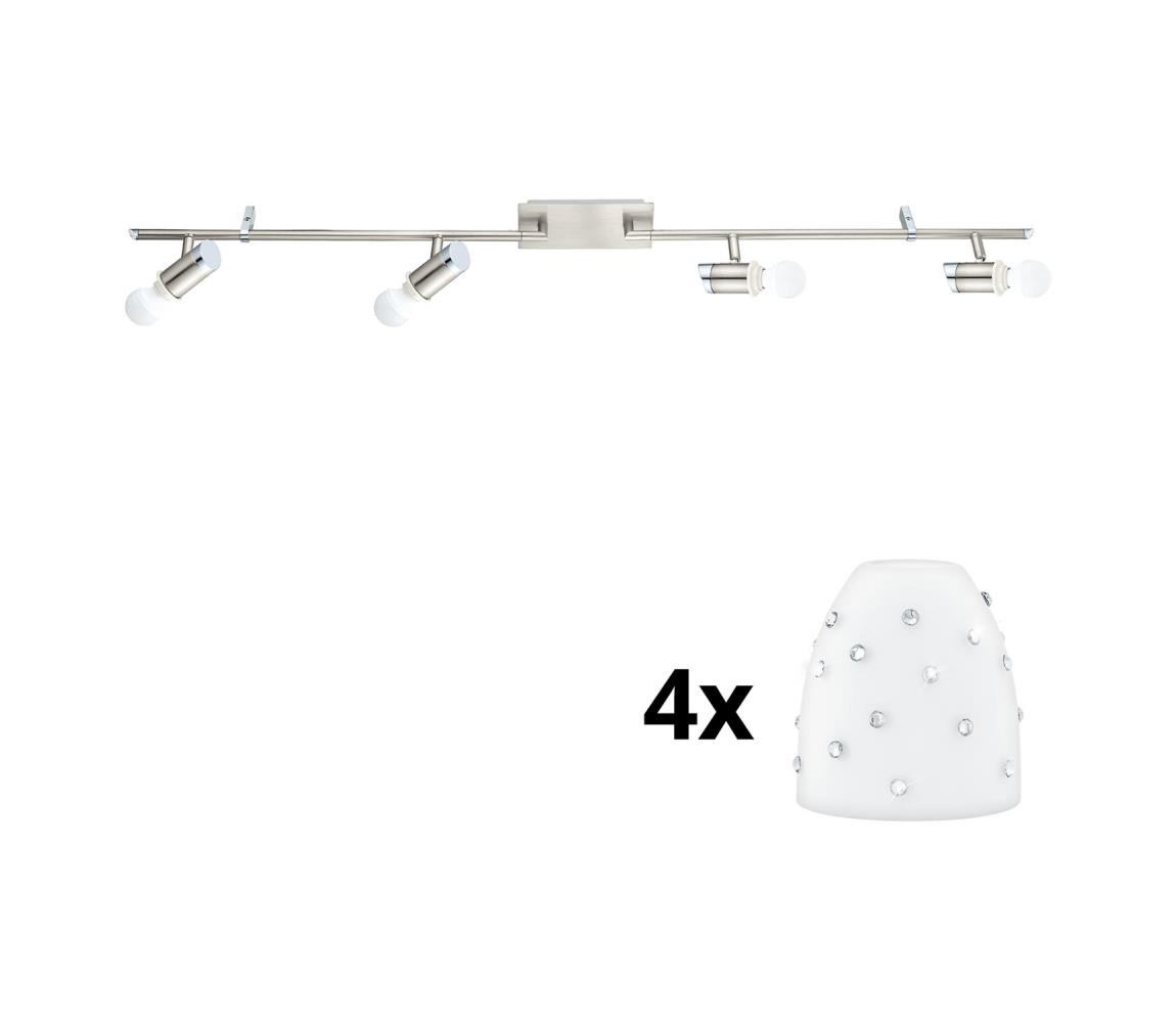 Eglo - LED Oświetlenie punktowe MY CHOICE 4xE14/4W/230V  chrom/biały