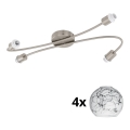 Eglo - LED Oświetlenie punktowe MY CHOICE 4xE14/4W/230V matowy chrom/biały/czarny