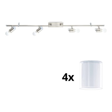 Eglo - LED Oświetlenie punktowe MY CHOICE 4xE14/4W/230V matowy chrom/biały