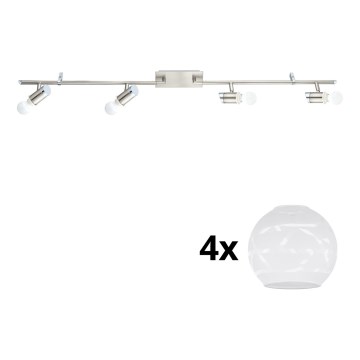 Eglo - LED Oświetlenie punktowe MY CHOICE 4xE14/4W/230V matowy chrom/biały
