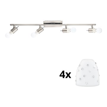 Eglo - LED Oświetlenie punktowe MY CHOICE 4xE14/4W/230V matowy chrom/biały