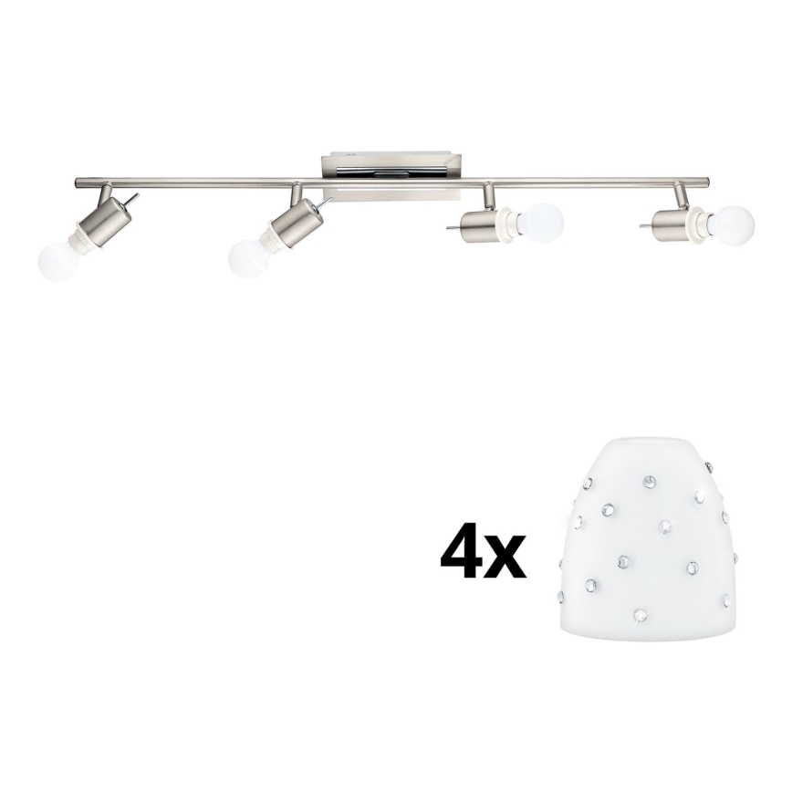 Eglo - LED Oświetlenie punktowe MY CHOICE 4xE14/4W/230V matowy chrom/biały
