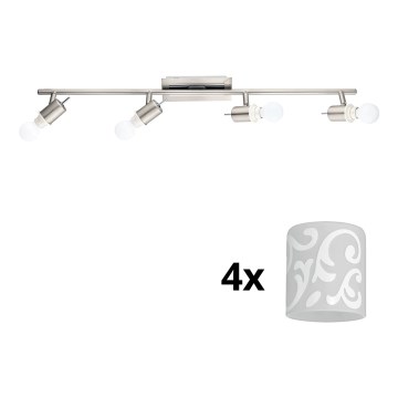 Eglo - LED Oświetlenie punktowe MY CHOICE 4xE14/4W/230V matowy chrom/biały