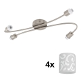 Eglo - LED Oświetlenie punktowe MY CHOICE 4xE14/4W/230V matowy chrom/biały