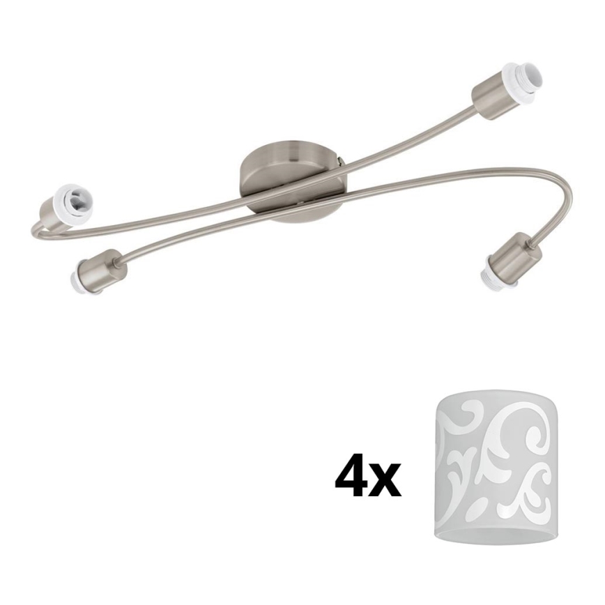 Eglo - LED Oświetlenie punktowe MY CHOICE 4xE14/4W/230V matowy chrom/biały