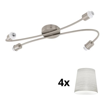 Eglo - LED Oświetlenie punktowe MY CHOICE 4xE14/4W/230V matowy chrom/kremowy