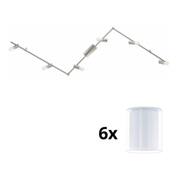 Eglo - LED Oświetlenie punktowe MY CHOICE 6xE14/4W/230V matowy chrom/biały