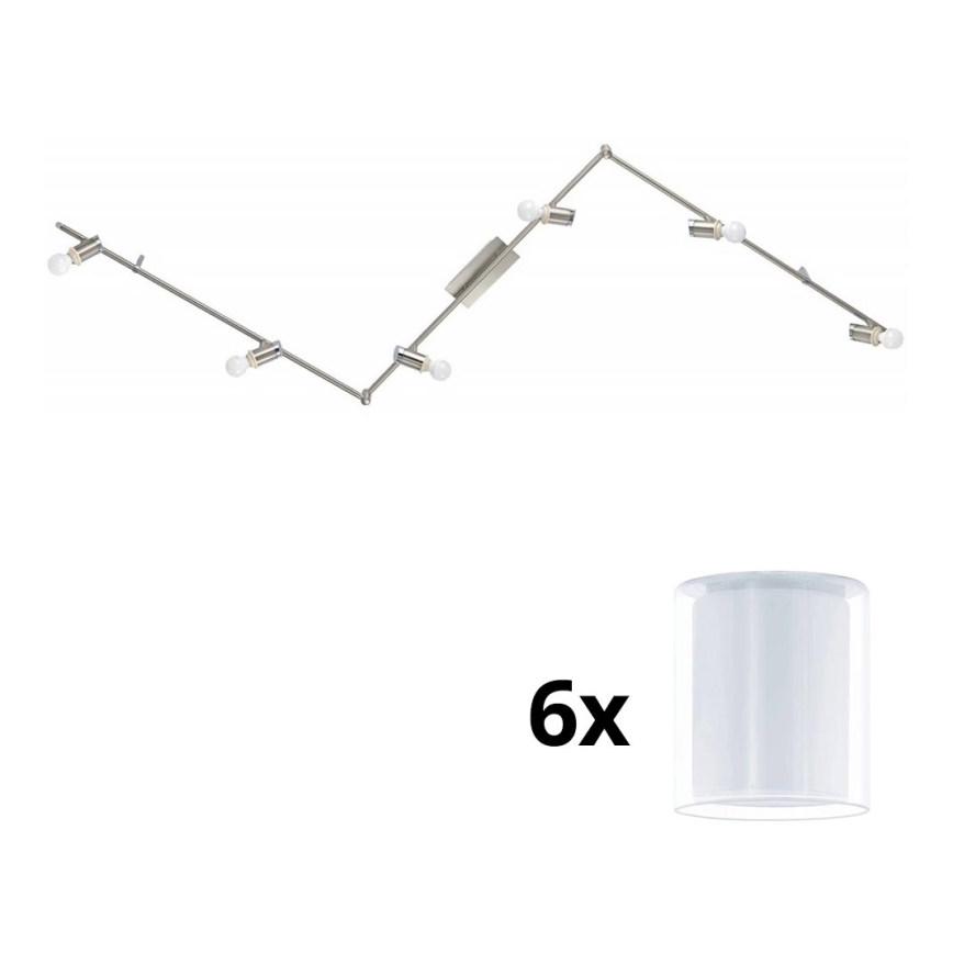 Eglo - LED Oświetlenie punktowe MY CHOICE 6xE14/4W/230V matowy chrom/biały