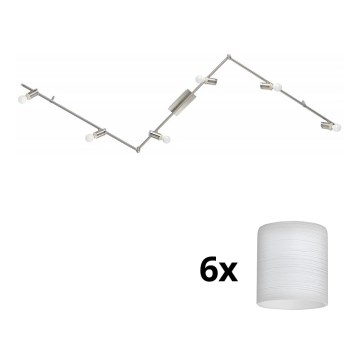 Eglo - LED Oświetlenie punktowe MY CHOICE 6xE14/4W/230V matowy chrom/biały