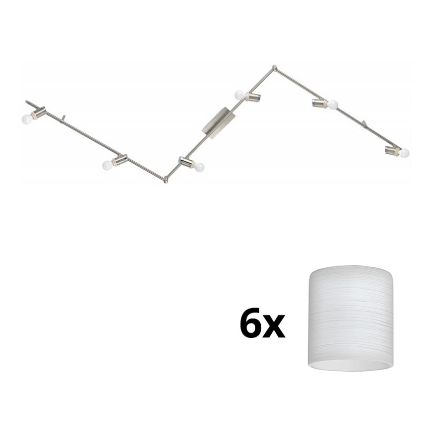 Eglo - LED Oświetlenie punktowe MY CHOICE 6xE14/4W/230V matowy chrom/biały
