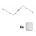 Eglo - LED Oświetlenie punktowe MY CHOICE 6xE14/4W/230V matowy chrom/biały