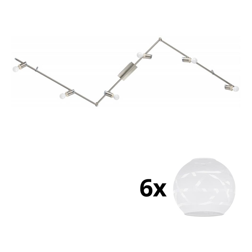 Eglo - LED Oświetlenie punktowe MY CHOICE 6xE14/4W/230V matowy chrom/biały