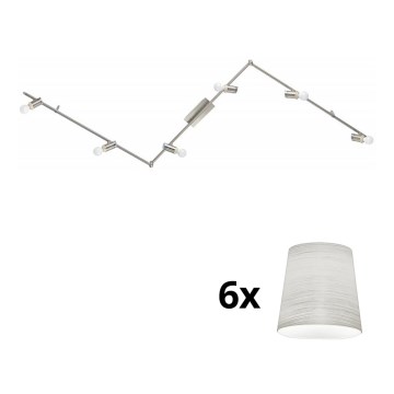 Eglo - LED Oświetlenie punktowe MY CHOICE 6xE14/4W/230V matowy chrom/kremowy