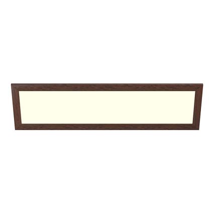 Eglo - LED Panel natynkowy SALOBRENA-RW WOOD LED/34W/230V 2700/4000K 124x34 cm ciemnobrązowy