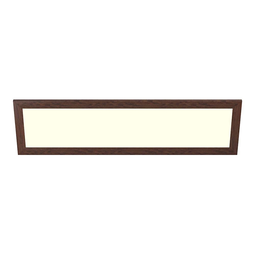 Eglo - LED Panel natynkowy SALOBRENA-RW WOOD LED/34W/230V 2700/4000K 124x34 cm ciemnobrązowy
