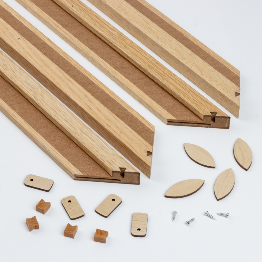 Eglo - LED Panel natynkowy ściemnialny POZZALLO WOOD LED/21W/230V 2700-6500K 49,5x49,5 cm brązowy + pilot zdalnego sterowania