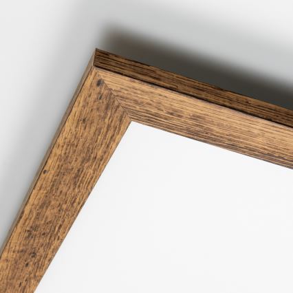 Eglo - LED Panel natynkowy ściemnialny POZZALLO WOOD LED/21W/230V 2700-6500K 49,5x49,5 cm brązowy + pilot zdalnego sterowania